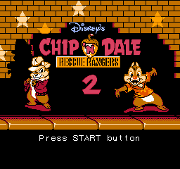 Chip 'n Dale Rescue Rangers 2 (USA) Title Screen